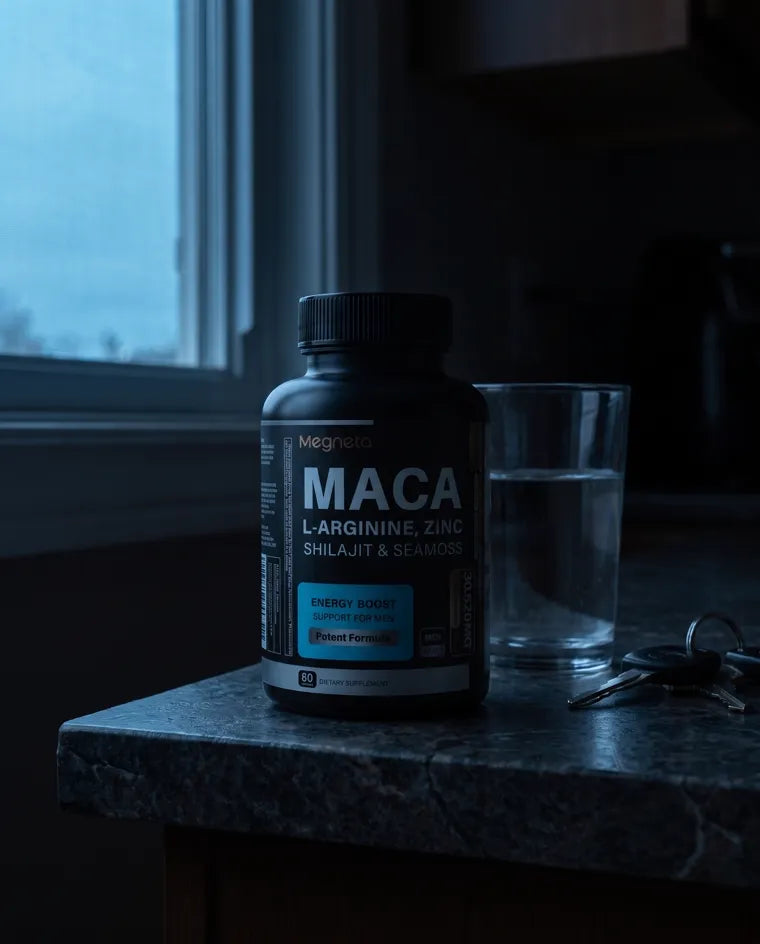 Megneta Maca Hombres — Suplemento de energía 20 en 1 | 60 cápsulas
